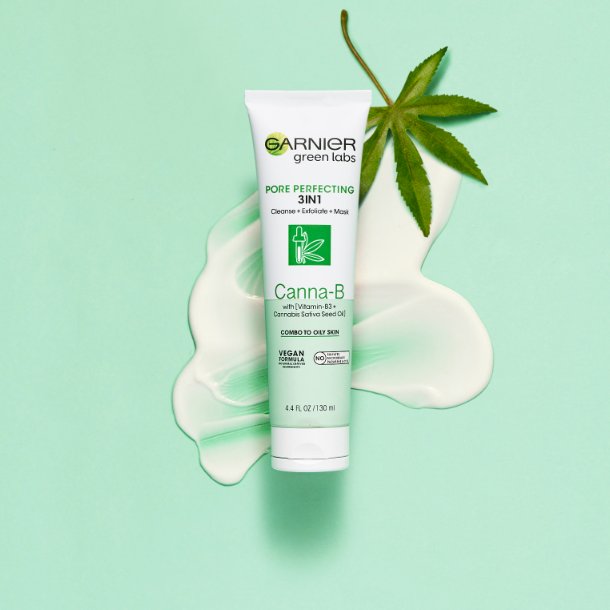 Garnier Green Labs Canna-B Pore Perfecting 3 in 1 Clay Cleanser 130ml